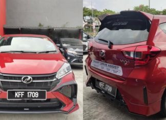 Kit badan GearUp Perodua Myvi bocor…