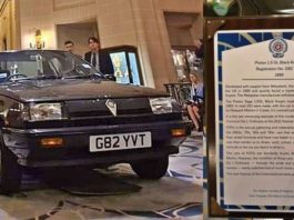 Proton Saga Black Knight Edition dipamer di kelab eksklusif tengah kota London