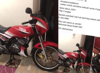 Ingin bantu bina surau di Gopeng, lelaki ini nak tolak RX-Z pada harga RM20k