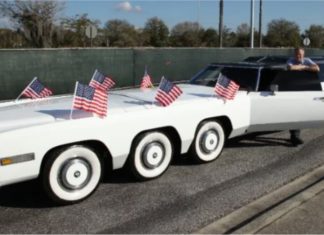 Limousin terpanjang dunia ada ruang helipad dan padang golf mini