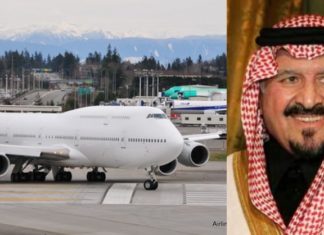 Selepas 10 tahun, jet Boeing 747 milik putera Arab Saudi bakal dilupuskan..