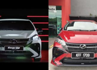 Perodua dedah muka depan kit badan GearUp Myvi Facelift