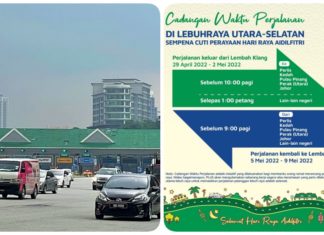 Dijangka 2 juta kenderaan guna PLUS Aidilfitri ini, ikut jadual Cadangan Waktu Perjalanan untuk kurang kesesakan