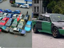 Pernah tular di Youtube, polis sita Proton Wira turbo