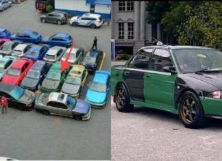 Pernah tular di Youtube, polis sita Proton Wira turbo
