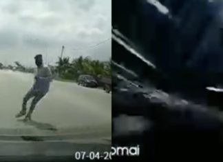 Lompat atas kereta, pejalan kaki ‘hilang’ lepas kemalangan