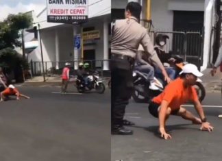 Kena saman, lelaki bertukar jadi Spiderman