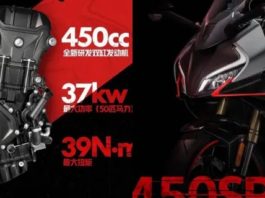 CFMoto 450SR akan dilancarkan sewaktu MotoGP Sepang?