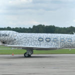 The private plane of Michael Jordan parked at Griffiss Wednesday afternoon.