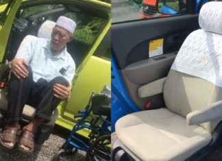 Ubahsuai kerusi OKU mudahkan bapa keluar masuk kereta, lelaki ini dapat pujian netizen