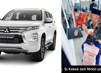 Bawa karong guni, atok beli Mitsubishi Pajero secara tunai