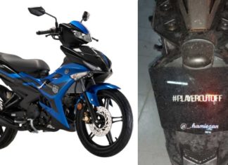 Padah tunggang motor tukar nombor plat…