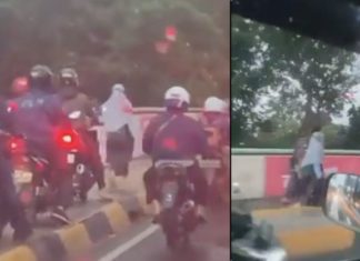 Guna laluan pejalan kaki elak trafik sesak, lain pula yang berlaku pada rider motor ini….