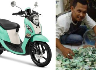 Berhenti merokok 1.5 tahun, lelaki ini beli motor secara tunai