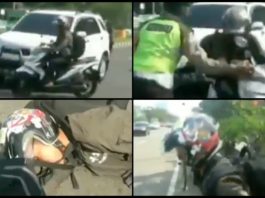 Dah macam drama: Penunggang pura-pura pengsan elak disaman polis
