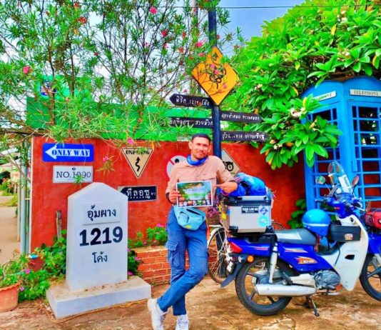 OKU kekurangan pendengaran ‘ride’ ke Laos, guna Honda EX-5 Fi dengan kos RM3K!