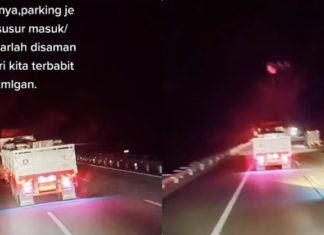Treler ‘terhuyung-hayang’, lihat apa yang dilakukan pemandu kenderaan berat lain….