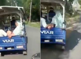 Geng emak-emak santai naik motor roda tiga, apa yang jadi diakhir video mendebarkan..