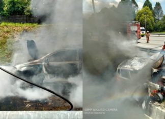 Pemandu maut kereta Hyundai terbakar