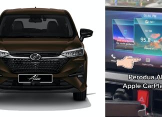 Perodua Alza sudah ada ketersambungan Apple CarPlay