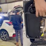 Toyota Yaris tenggelam banjir