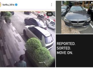 Warga emas rupanya gores Honda e Tunku Idris