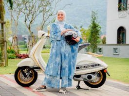 Nabila Razali beli Vespa 946 Dior, harga boleh dapat sebuah Harley Road Glide