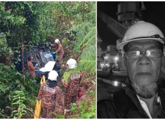 2 hari hilang, pakcik Zahari ditemui maut kereta terbalik dalam gaung