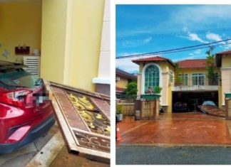 Gadis rempuh pagar rumah teman lelaki gara-gara putus cinta..