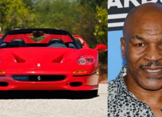 Ferrari F50 Mike Tyson dilelong, harga RM24.8 juta