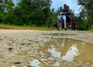 Penduduk Cheta rayu turap jalan sejauh 1km