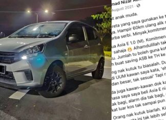 “Biar kereta tak lawa, orang nak kutuk tu biasalah,” pemilik kongsi jimat banyak guna Axia