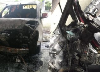Proton Exora CFE terbakar depan rumah, pemilik hairan kejadian berlaku ketika enjin mati