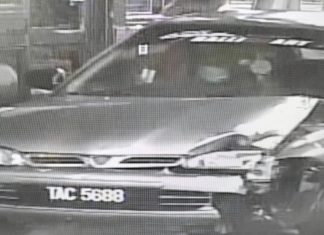 Polis cari pemandu Proton Wira Aeroback TAC 5688