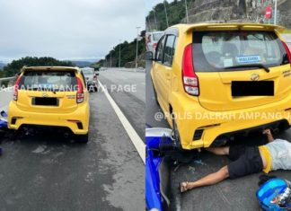 Kemalangan pertama di SUKE, gara-gara henti di lorong kecemasan lihat pemandangan