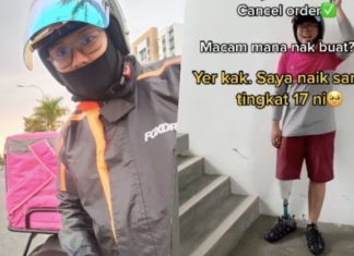“Pernah pelanggan marah order lambat, saya selak seluar tunjuk kaki, terus terdiam,” kongsi rider FoodPanda