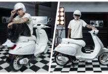 Justin Bieber X Vespa – Warna putih corak api, harga bermula RM28K