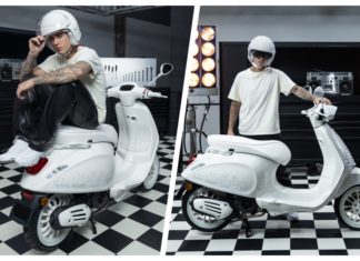 Justin Bieber X Vespa – Warna putih corak api, harga bermula RM28K