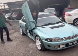 Proton Wira kacuk pintu falcon wing dan gunting…power bos!!