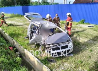 Wanita pandu Perodua kancil maut dalam nahas jalan raya