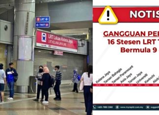 16 stesen LRT digantung operasi bermula hari ini, sila guna bas perantara