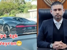 TikToker teruja bertembung Bugatti Chiron Super Sport 300+ milik TMJ