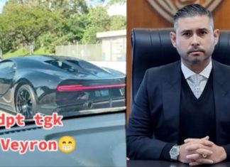 TikToker teruja bertembung Bugatti Chiron Super Sport 300+ milik TMJ