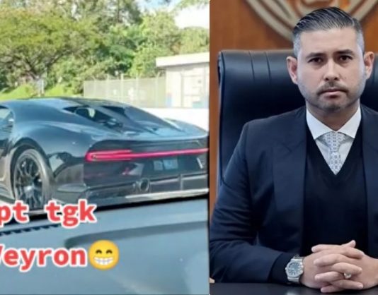 TikToker teruja bertembung Bugatti Chiron Super Sport 300+ milik TMJ