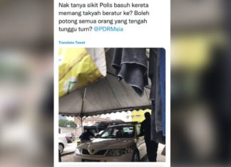 Polis nafi kereta peronda potong ‘Q’ cuci kereta
