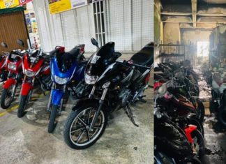 Bengkel terbakar, enam buah Yamaha RX-Z hangus