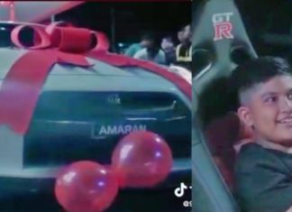 Sempena ulang tahun ke-10, kanak-kanak lelaki ini dapat Nissan GT-R R35