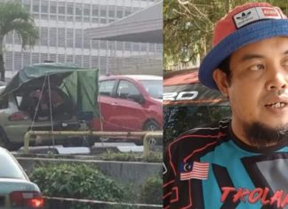 Bapa rela tidur dalam kereta di parkir hospital demi anak