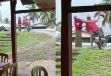 Suspek belasah isteri guna helmet diberkas polis