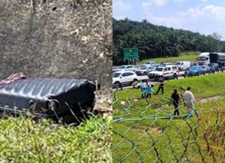 Mayat kerat enam disumbat dalam bagasi di tepi PLUS